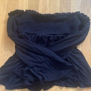 MOSSIMO Black Off Shoulder Blouse